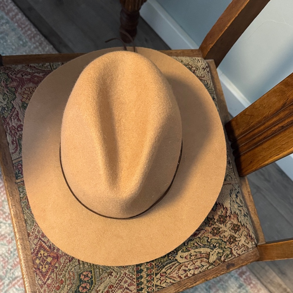 Free People Classic Tan Fedora Hat